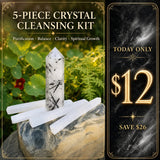 Kit de limpeza de cristal de 5 peças