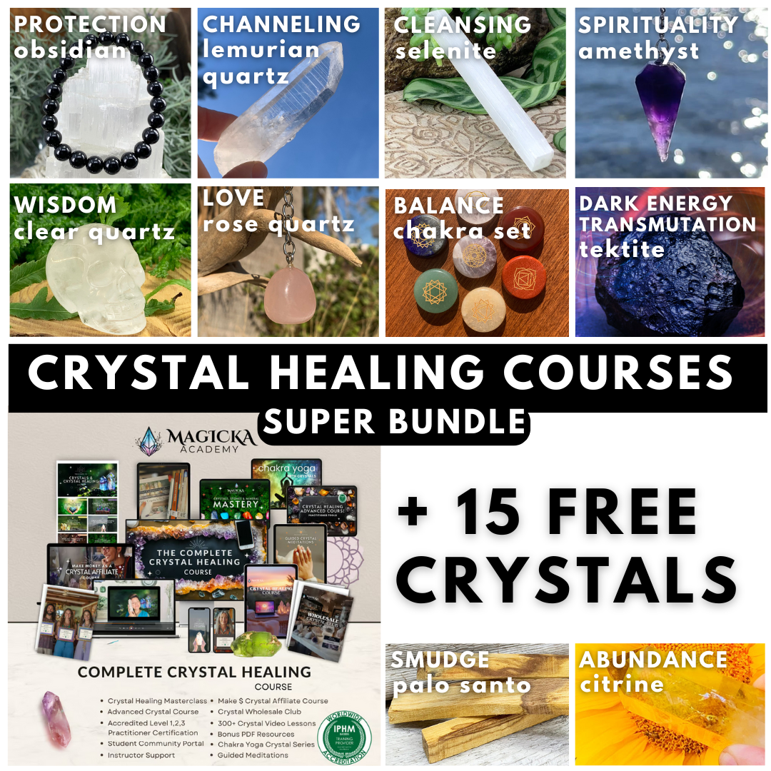 Crystal Healing Course Bundle Pack - 10 Courses + 15 Crystal Toolkit ...
