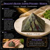 Pyramide de Jaspe Sang de Dragon - Moyenne