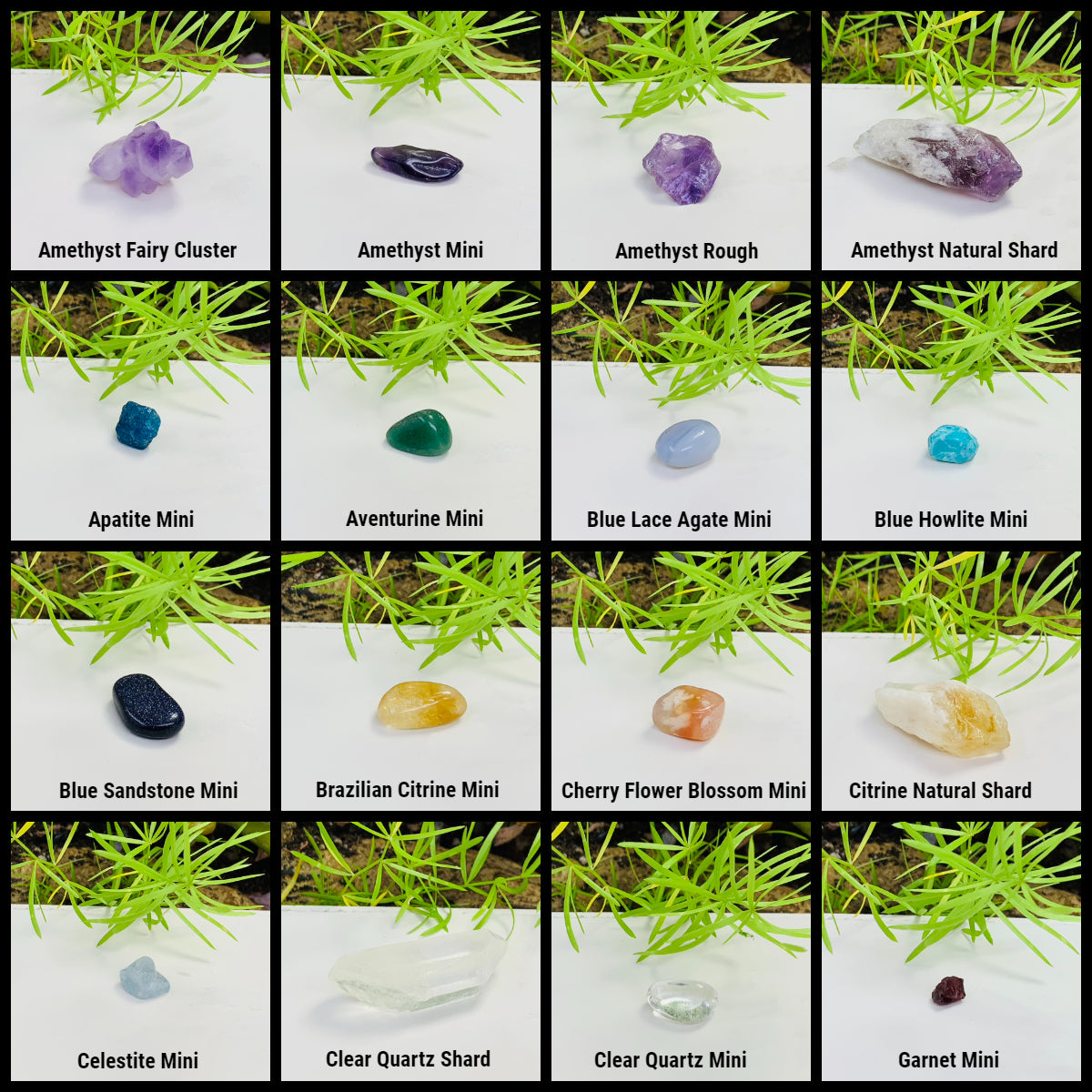 34 Crystal Vibration Sampler Set With Velvet Pouch Spirit Magicka