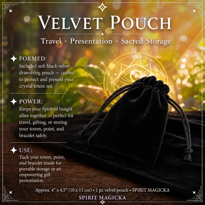 Black velvet drawstring pouch