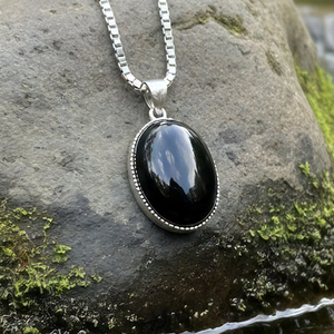 Z ARRON DESIGN Collier avec pendentif en fil de cuivre et pierre de lune Serenity
