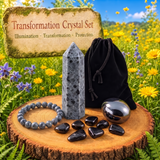 Conjunto de pulseira Mala e cristal de transformação 🙏