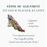 🦔CRYSTAL CASCADE PEACOCK KYANITE PRIZE WINNER🦔