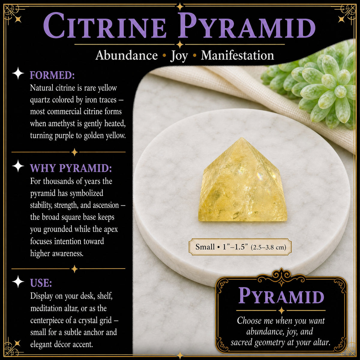 Citrinpyramide - Lille