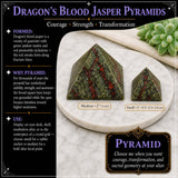 Pyramide de Jaspe Sang de Dragon - Moyenne
