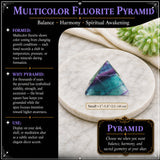 Piramide di fluorite multicolore - Piccola