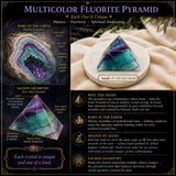 Piramide di fluorite multicolore - Piccola