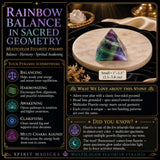 Piramide di fluorite multicolore - Piccola
