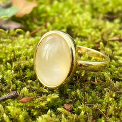 Z ARRON DESIGN Collier avec pendentif en fil de cuivre et pierre de lune Serenity