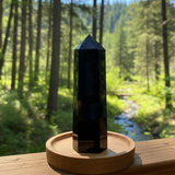 Cristal à facettes à géométrie sacrée améthyste