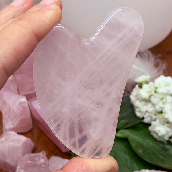 FREE GIVEAWAY! Rose Quartz Gua Sha Facial Massage Stone