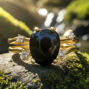 Z ARRON DESIGN Collier avec pendentif en fil de cuivre et pierre de lune Serenity