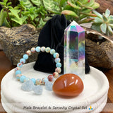 Mala Bracelet & Serenity Crystal Set 🙏