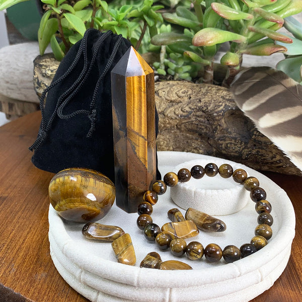 Conjunto de pulsera Mala y cristales de inspiración 🙏