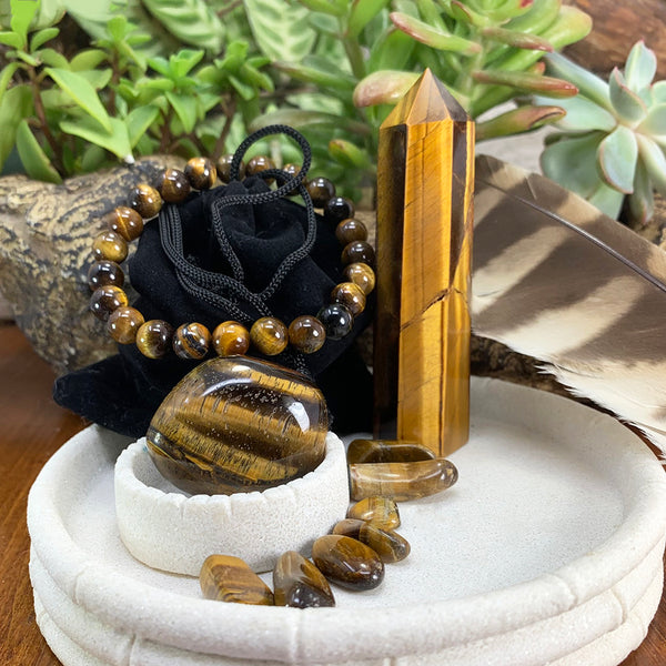 FREE GIVEAWAY! Tiger's Eye Crystal Set + Mala Bracelet (Just Pay Cost of Shipping)