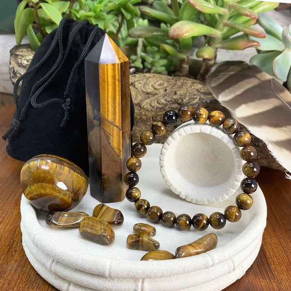 GRATIS GIVEAWAY! Tiger's Eye Inspiration krystalsæt - (betal bare forsendelsesomkostninger)