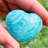 READY Amazonite Heart - palmstone