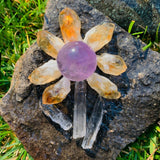 READY Amethyst Crystal Mini Flower Power Kit 🌼 - rawstone
