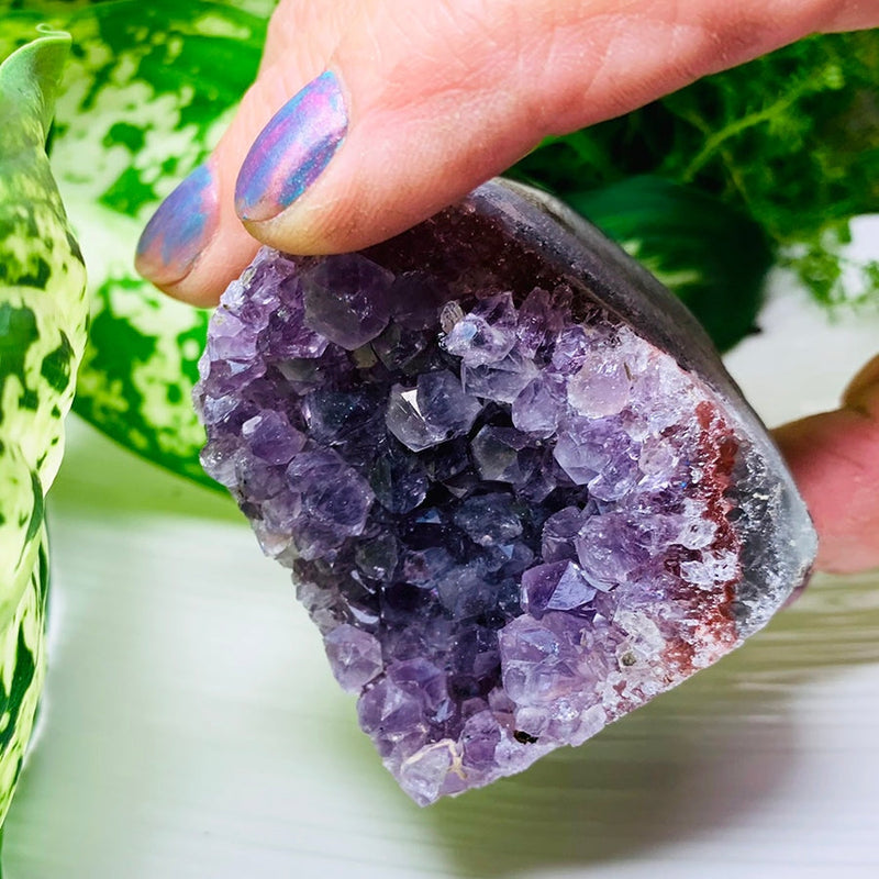 READY FOR ARRON Amethyst Geode Freeform - clustergeode