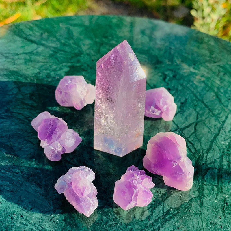 KOSTENLOSES GESCHENK! Amethyst-Kristall-Set (7-teilig) – (nur Versandkosten zahlen)