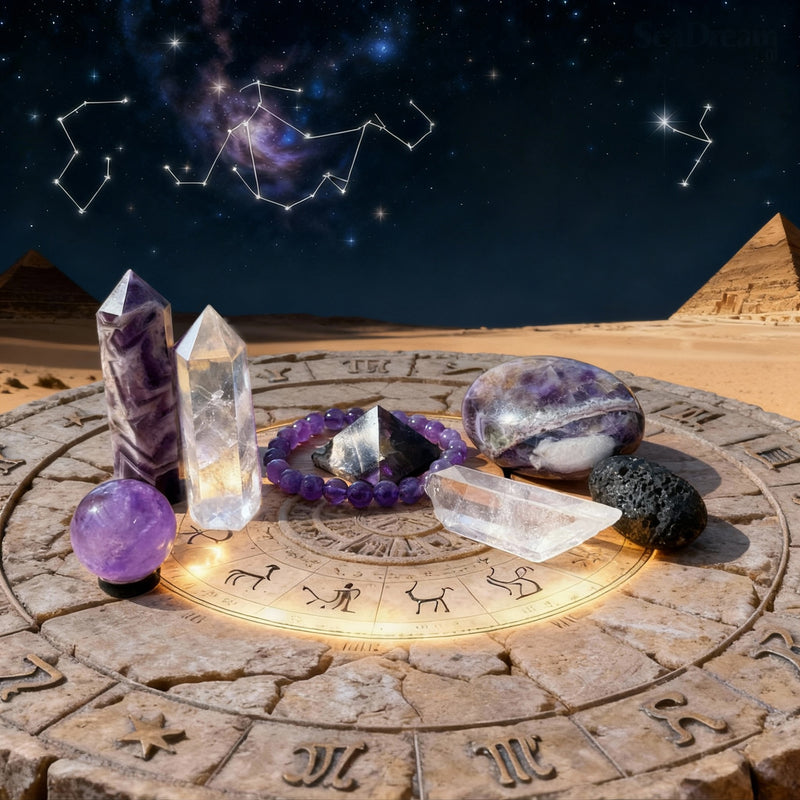 ♈ Vædderen - 21. marts - 19. april - Zodiac Crystal Fusion-sæt med etui