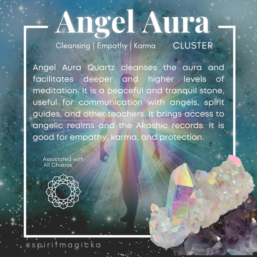 Angel Aura Quartz Cluster – Spirit Magicka