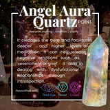 Angel Aura Quartz Point - wand