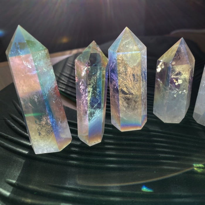CONCOURS GRATUIT ! Cristal de quartz Angel Aura - (Payez simplement les frais d’expédition)