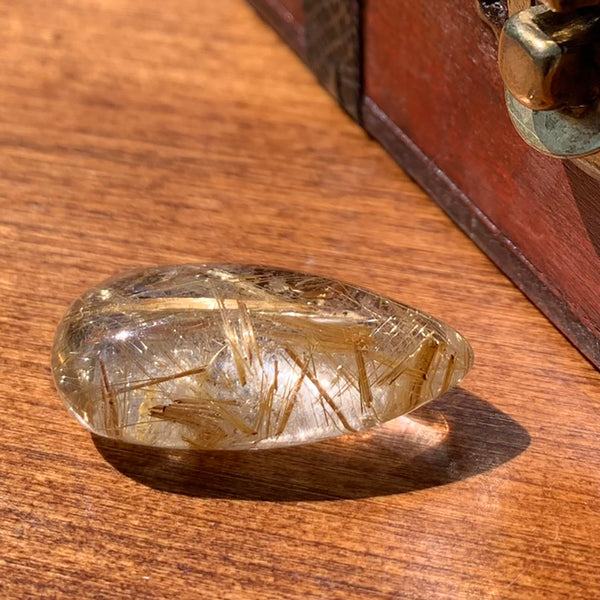 Angel Hair Rutilated Quartz Teardrop