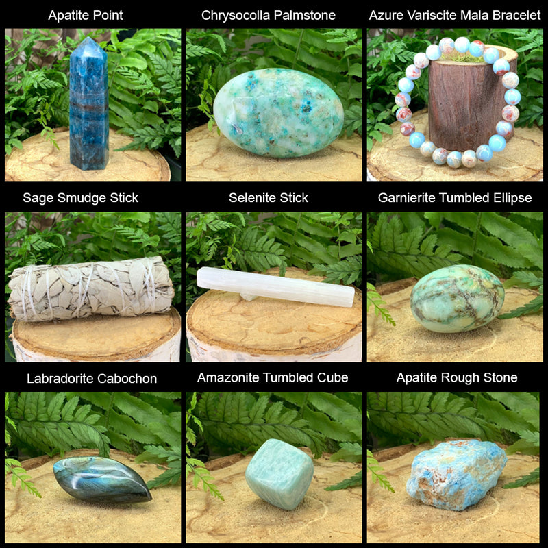 Inspirerende Apatite + Allies Crystal Box Bundle