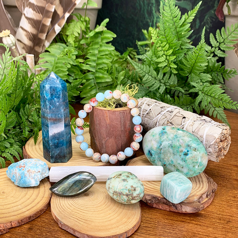 Inspirerende Apatite + Allies Crystal Box Bundle