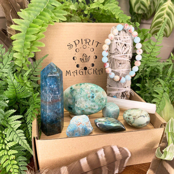 Pack de boîtes de cristal Apatite + Alliés inspirants