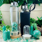 Aventurine Gem Pod Water Bottle 💧 - water