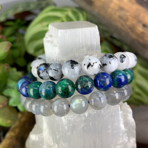Intuition Booster 3-teiliges Kristall-Mala-Armband-Set