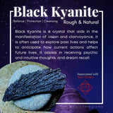 Black Kyanite Fan - rawstone