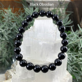 Set di braccialetti Mala di cristallo da 3 pezzi per protezione energetica