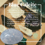 Blue Calcite Palmstone - palmstone
