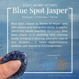 Blue Spot Jasper Worry Stone - worrystone