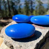 NANCY TRABAJANDO EN Piedra de Palma de Ágata Azul