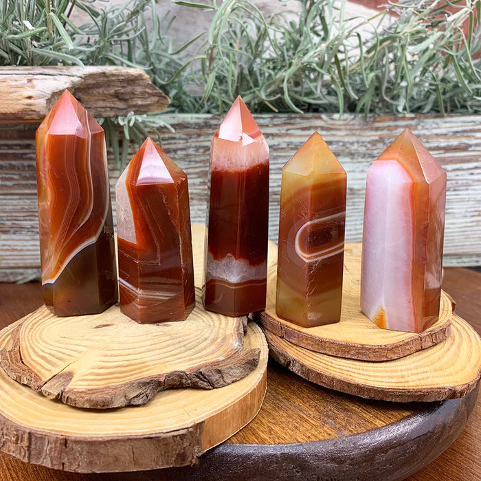 FREE GIVEAWAY! Carnelian Agate Point - (Just Pay Cost of Shipping)