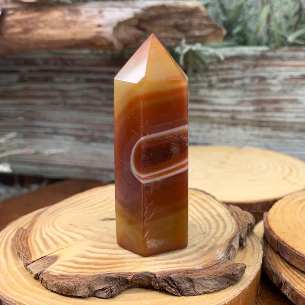 FREE GIVEAWAY! Carnelian Agate Point - (Just Pay Cost of Shipping)
