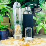 Citrine Shard Gem Pod Water Bottle 💧 - water