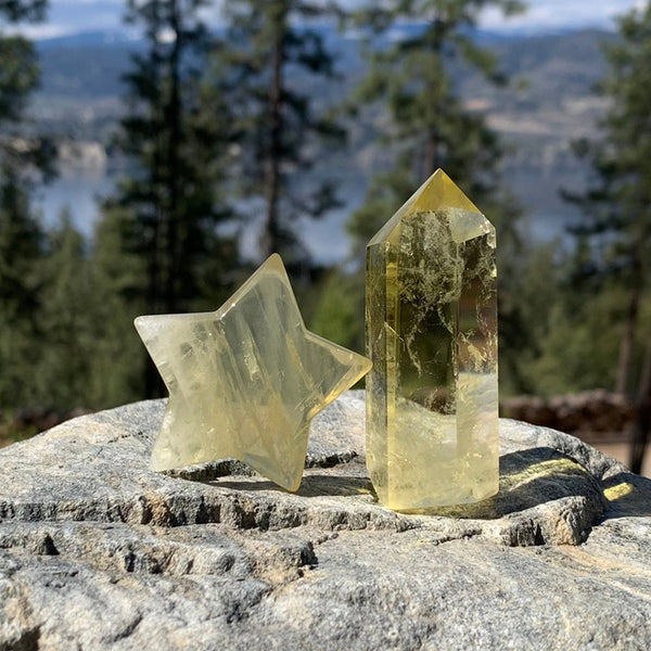 FREE GIVEAWAY!  Citrine Star and Point Abundance Set