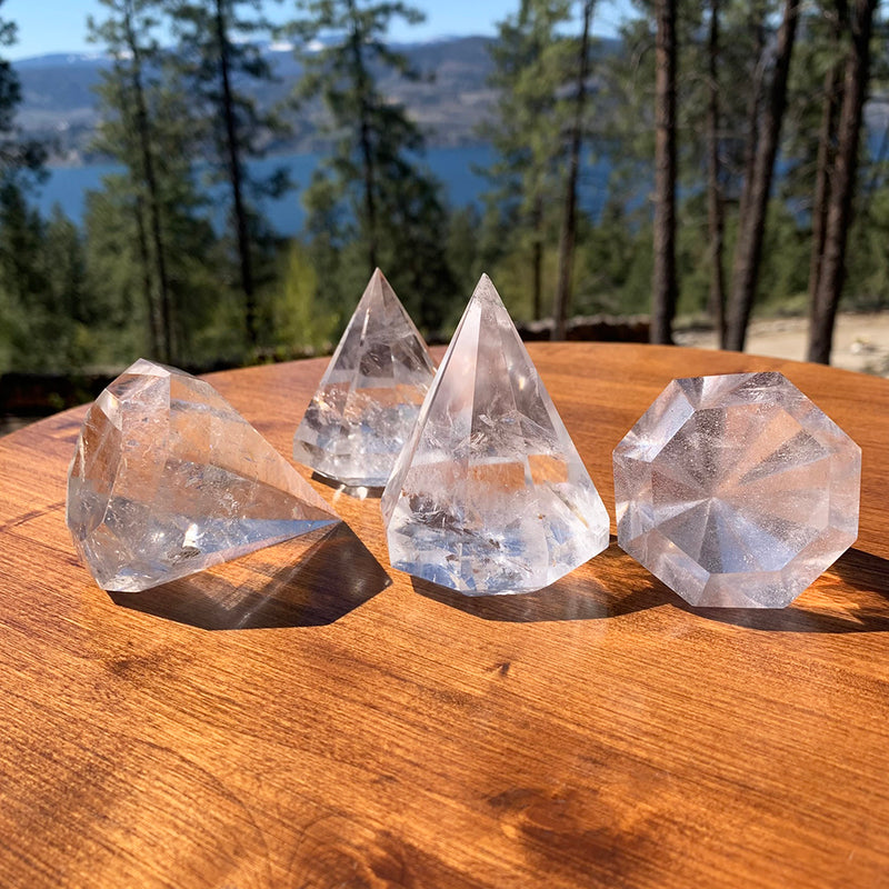 Clear Quartz Diamond Cut Crystal