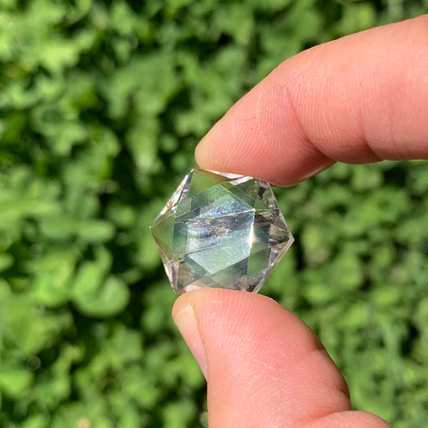 PRIZE WINNER! Clear Quartz Sacred Geometry Faceted Crystal - (Just Pay Cost of Shipping)