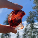 Pedras da Lua Crescente em Jaspe Vermelho