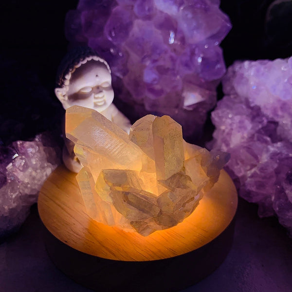 Crystal Mood Light (Angel-Aura Cluster) - wand