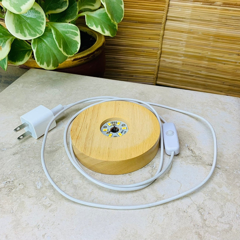 Crystal Mood Light (Clear Quartz Generator Short & Thick) - wand