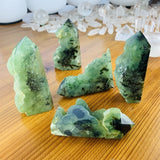 Crystal Mood Light (Prehnite Points) - wand